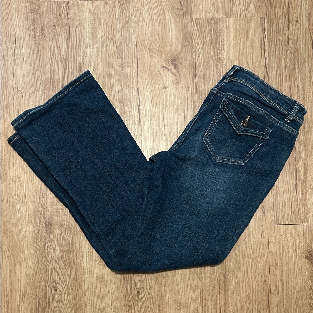 Simply Vera Vera Wang Size 10P Dark Blue Boot Cut Jeans